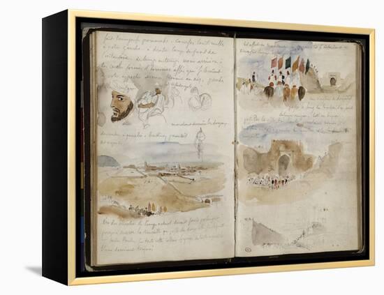 Album d'Afrique du Nord et d'Espagne-Eugene Delacroix-Framed Premier Image Canvas