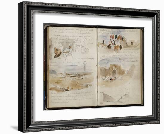 Album d'Afrique du Nord et d'Espagne-Eugene Delacroix-Framed Giclee Print