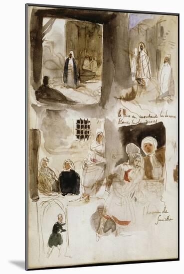 Album d'Afrique du Nord et d'Espagne-Eugene Delacroix-Mounted Giclee Print