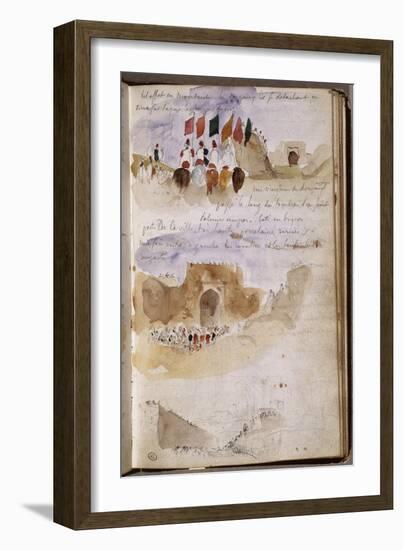 Album d'Afrique du Nord et d'Espagne-Eugene Delacroix-Framed Giclee Print