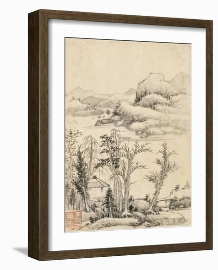 Album de huit feuilles : paysages-Wutian Wang-Framed Giclee Print