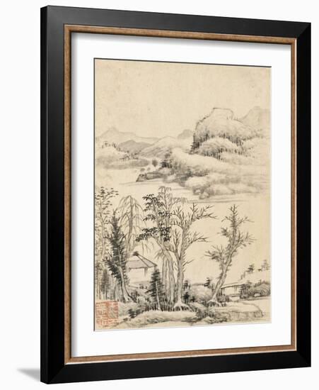 Album de huit feuilles : paysages-Wutian Wang-Framed Giclee Print