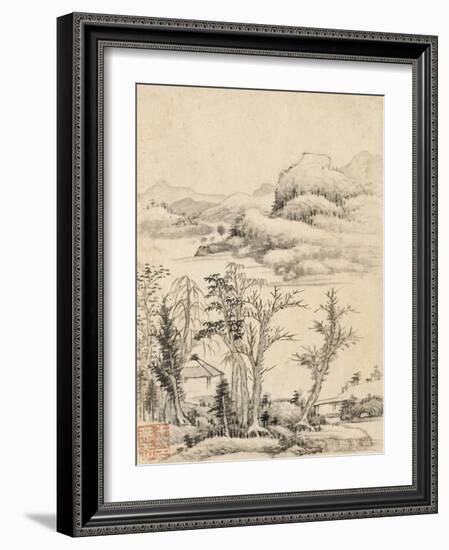 Album de huit feuilles : paysages-Wutian Wang-Framed Giclee Print