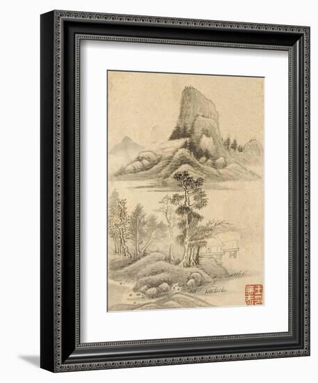 Album de huit feuilles : paysages-Wutian Wang-Framed Giclee Print