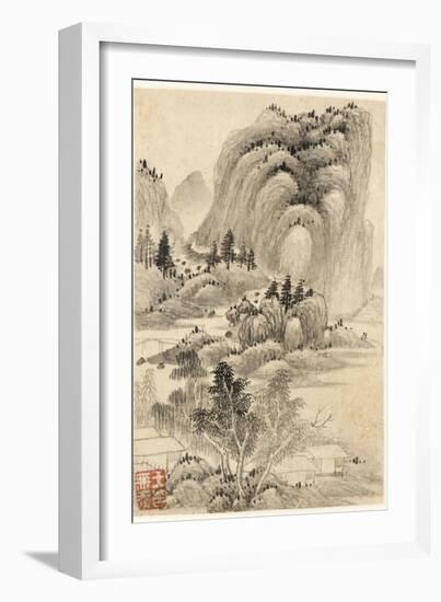 Album de huit feuilles : paysages-Wutian Wang-Framed Giclee Print