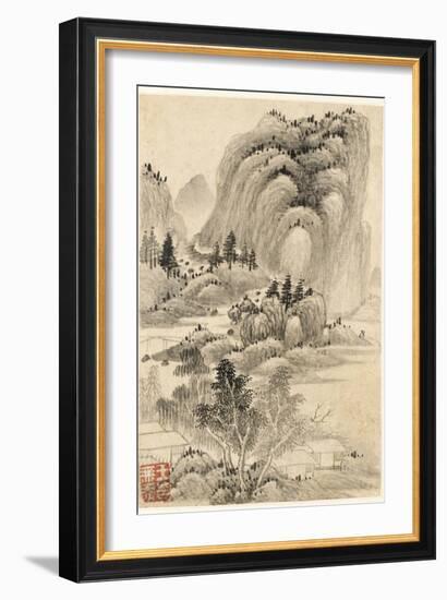 Album de huit feuilles : paysages-Wutian Wang-Framed Giclee Print