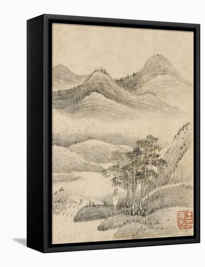 Album de huit feuilles : paysages-Wutian Wang-Framed Premier Image Canvas