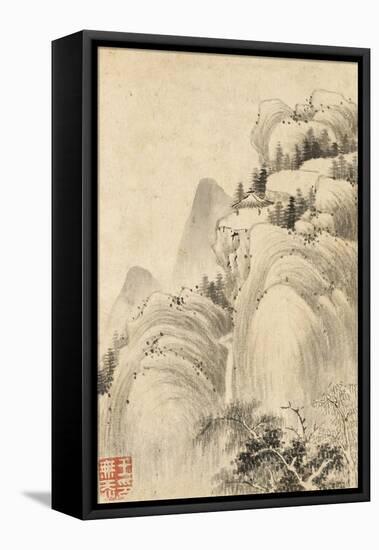 Album de huit feuilles : paysages-Wutian Wang-Framed Premier Image Canvas