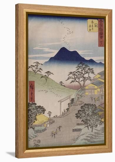 Album de la série des Cinquante-trois relais du Tôkaidô-Ando Hiroshige-Framed Premier Image Canvas