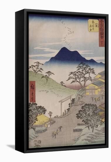 Album de la série des Cinquante-trois relais du Tôkaidô-Ando Hiroshige-Framed Premier Image Canvas