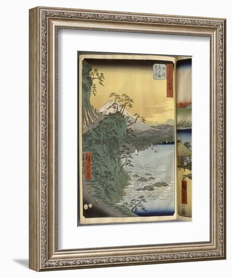 Album de la série des Cinquante-trois relais du Tôkaidô-Ando Hiroshige-Framed Giclee Print