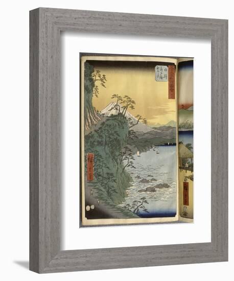 Album de la série des Cinquante-trois relais du Tôkaidô-Ando Hiroshige-Framed Giclee Print