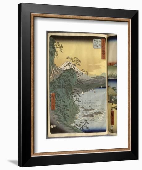 Album de la série des Cinquante-trois relais du Tôkaidô-Ando Hiroshige-Framed Giclee Print