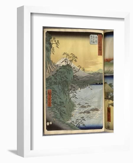 Album de la série des Cinquante-trois relais du Tôkaidô-Ando Hiroshige-Framed Giclee Print