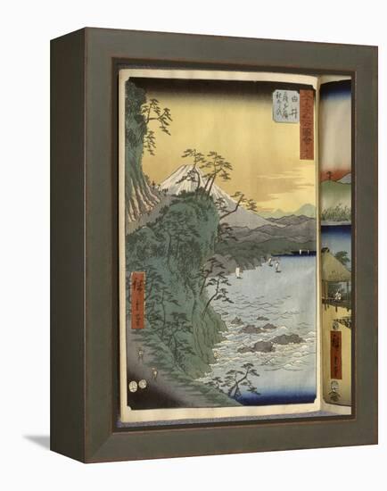 Album de la série des Cinquante-trois relais du Tôkaidô-Ando Hiroshige-Framed Premier Image Canvas