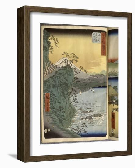 Album de la série des Cinquante-trois relais du Tôkaidô-Ando Hiroshige-Framed Giclee Print