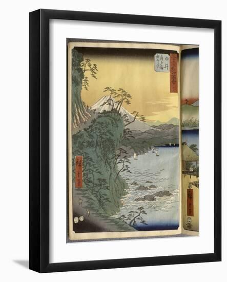 Album de la série des Cinquante-trois relais du Tôkaidô-Ando Hiroshige-Framed Giclee Print