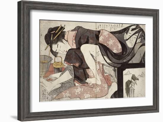 Album de treize estampes érotiques-Hosoda Eiri-Framed Giclee Print