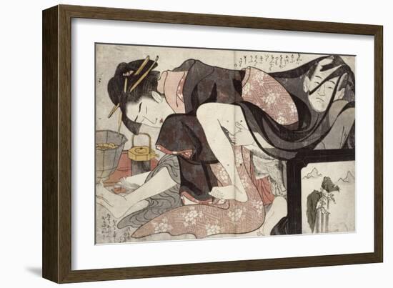 Album de treize estampes érotiques-Hosoda Eiri-Framed Giclee Print