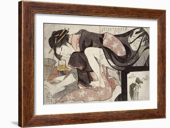 Album de treize estampes érotiques-Hosoda Eiri-Framed Giclee Print