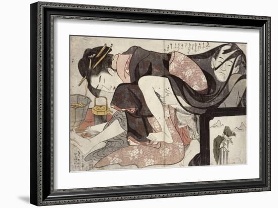 Album de treize estampes érotiques-Hosoda Eiri-Framed Giclee Print