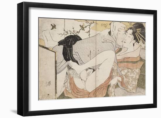 Album de treize estampes érotiques-Hosoda Eiri-Framed Giclee Print