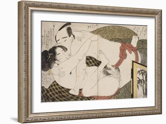 Album de treize estampes érotiques-Hosoda Eiri-Framed Giclee Print