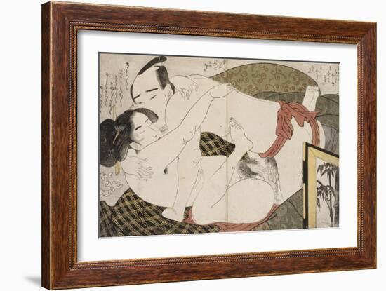 Album de treize estampes érotiques-Hosoda Eiri-Framed Giclee Print