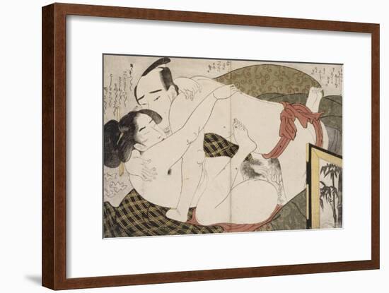 Album de treize estampes érotiques-Hosoda Eiri-Framed Giclee Print