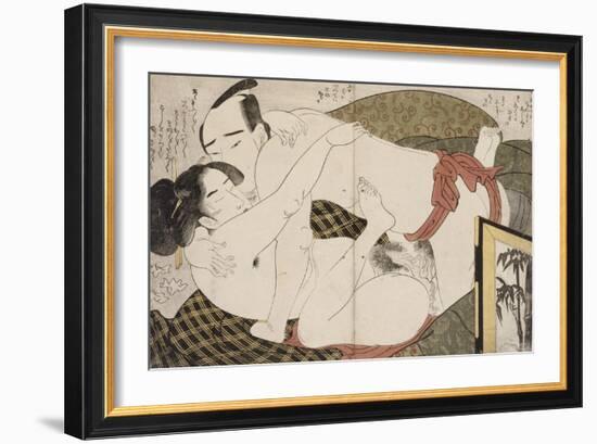 Album de treize estampes érotiques-Hosoda Eiri-Framed Giclee Print