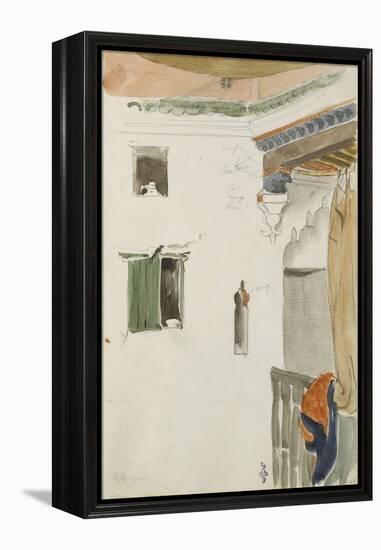 Album de voyage au Maroc, Espagne, Algérie-Eugene Delacroix-Framed Premier Image Canvas