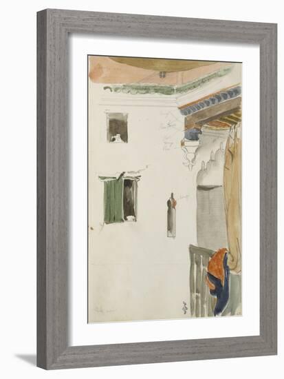 Album de voyage au Maroc, Espagne, Algérie-Eugene Delacroix-Framed Giclee Print