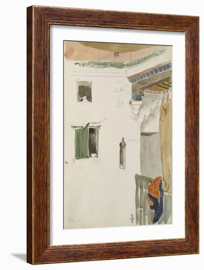 Album de voyage au Maroc, Espagne, Algérie-Eugene Delacroix-Framed Giclee Print