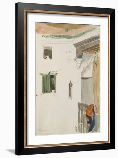 Album de voyage au Maroc, Espagne, Algérie-Eugene Delacroix-Framed Giclee Print