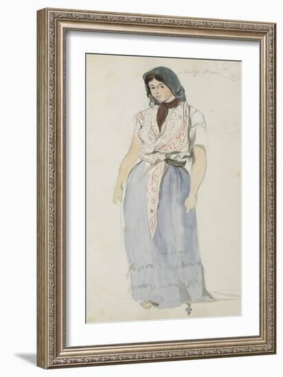 Album de voyage au Maroc, Espagne, Algérie-Eugene Delacroix-Framed Giclee Print