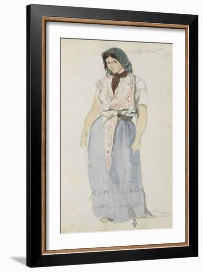 Album de voyage au Maroc, Espagne, Algérie-Eugene Delacroix-Framed Giclee Print