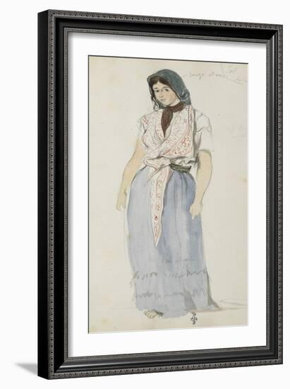 Album de voyage au Maroc, Espagne, Algérie-Eugene Delacroix-Framed Giclee Print