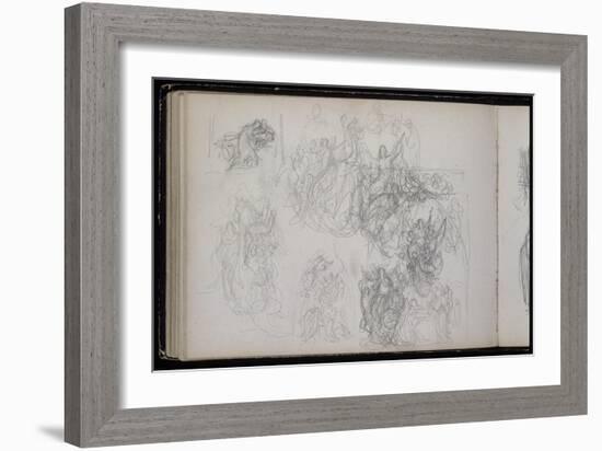 Album : Etude pour L'Assomption de la Vierge-William Adolphe Bouguereau-Framed Giclee Print