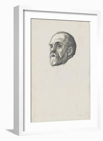 Album: Head of Emile Zola, Three Quarters to the Left-Théophile Alexandre Steinlen-Framed Giclee Print