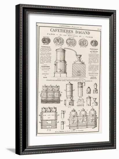 Album illustré de l'Almanach Didot-Bottin : Fabricant de cafetière Dagand-null-Framed Giclee Print