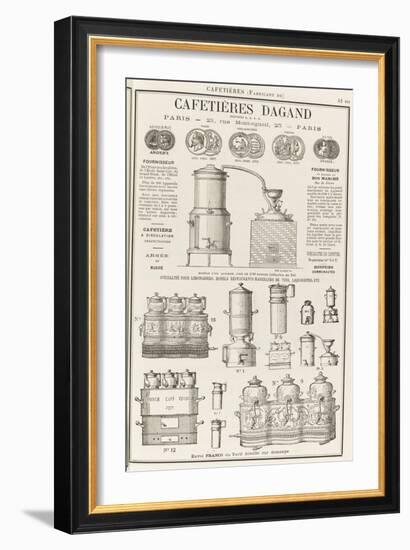 Album illustré de l'Almanach Didot-Bottin : Fabricant de cafetière Dagand-null-Framed Giclee Print