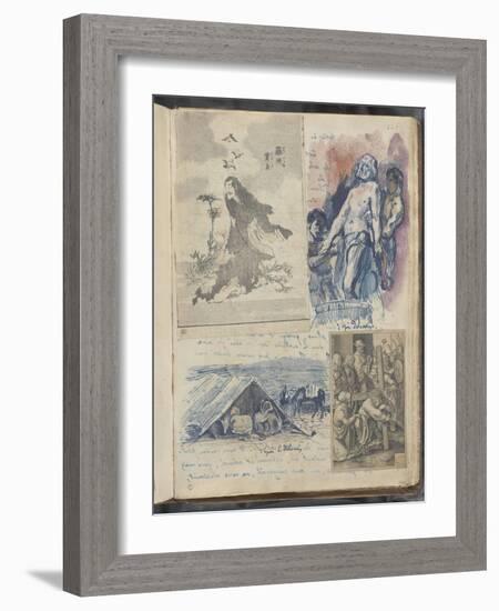 Album Noa-Noa : Estampes Japonaises ; gravure de Lucas de Leyde et copies d'après Delacroix-Paul Gauguin-Framed Giclee Print