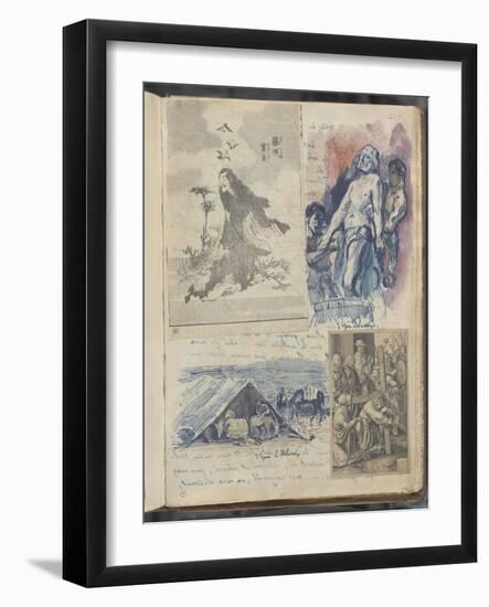 Album Noa-Noa : Estampes Japonaises ; gravure de Lucas de Leyde et copies d'après Delacroix-Paul Gauguin-Framed Giclee Print