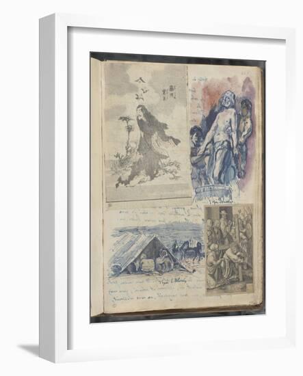 Album Noa-Noa : Estampes Japonaises ; gravure de Lucas de Leyde et copies d'après Delacroix-Paul Gauguin-Framed Giclee Print