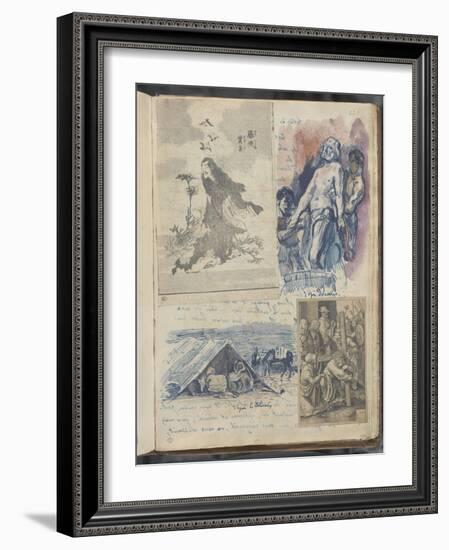 Album Noa-Noa : Estampes Japonaises ; gravure de Lucas de Leyde et copies d'après Delacroix-Paul Gauguin-Framed Giclee Print