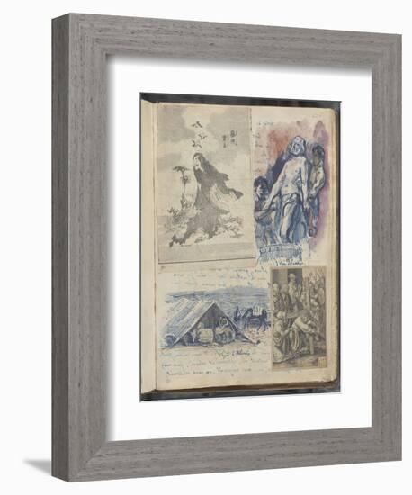 Album Noa-Noa : Estampes Japonaises ; gravure de Lucas de Leyde et copies d'après Delacroix-Paul Gauguin-Framed Giclee Print