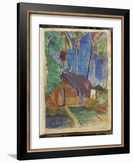 Album Noa Noa : Fare sous les cocotiers-Paul Gauguin-Framed Giclee Print