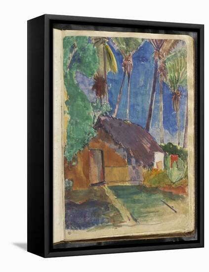 Album Noa Noa : Fare sous les cocotiers-Paul Gauguin-Framed Premier Image Canvas