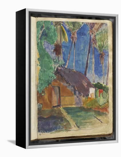 Album Noa Noa : Fare sous les cocotiers-Paul Gauguin-Framed Premier Image Canvas