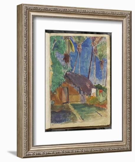 Album Noa Noa : Fare sous les cocotiers-Paul Gauguin-Framed Giclee Print
